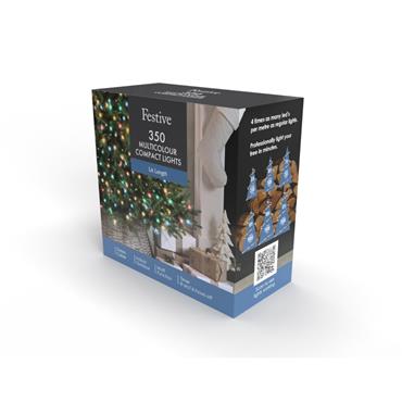 350 Compact Lights - Multi-Coloured Light/Green Cable