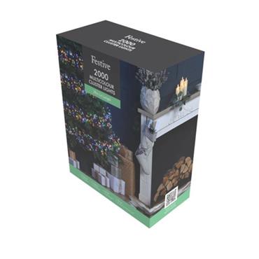 2000 Cluster Light - Multi-Coloured /White Cable