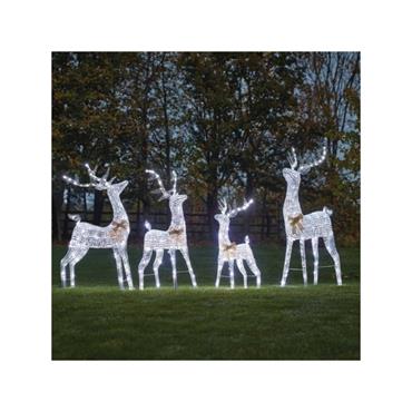 GLITTERTWIST REINDEER 115CM SILVER LV