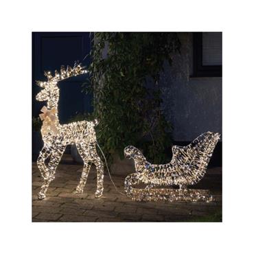 GoldTwist Reindeer and Sleigh, LV