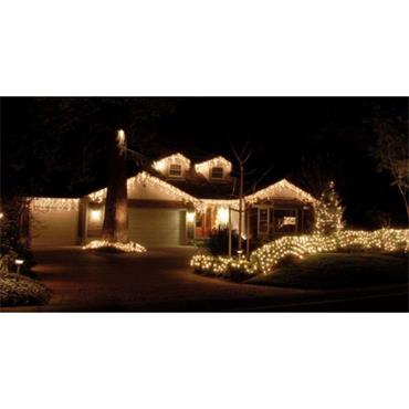 Snowing Icicle Lights 960 Warm White - 4 Way