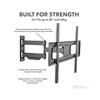 iTECH Mount full motion double arm wall mount bracket with 3 movements for TVs 32" to 55"