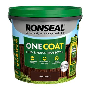 Ronseal One Coat FenceLife Paint 5L - Dark Oak