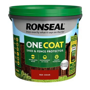 Ronseal One Coat FenceLife Paint 5L - Red Cedar