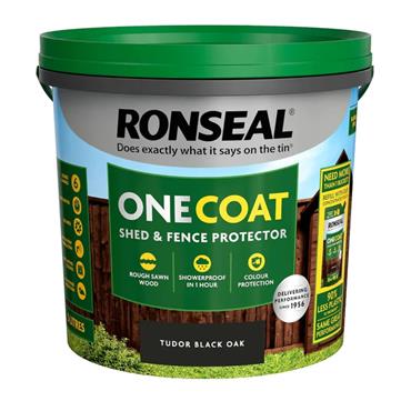 Ronseal One Coat FenceLife Paint 5L - Tudor Black