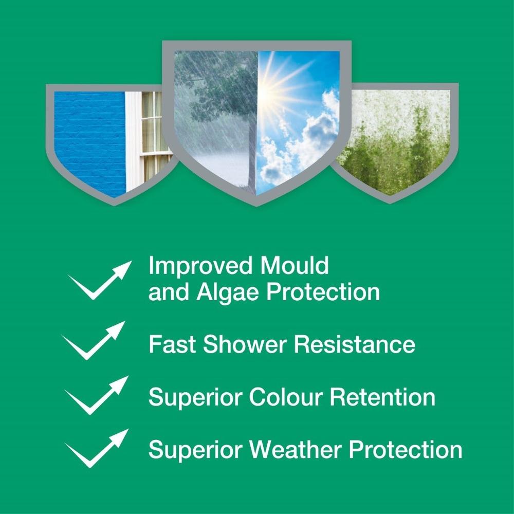 Dulux Weathershield Smooth Masonry Paint 10L Gardenia EEC Homevalue