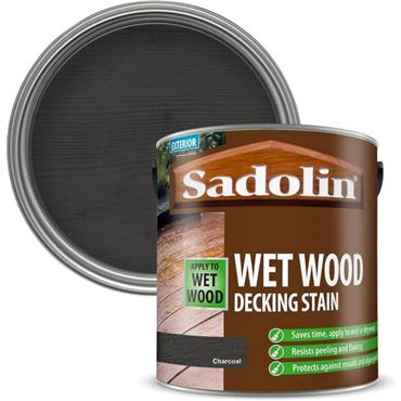 Sadolin Wet Wood Decking Stain | Charcoal - 2.5L