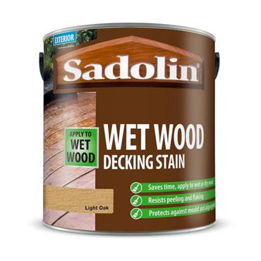 Sadolin Wet Wood Decking Stain | Light Oak - 2.5L