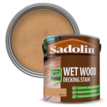 Sadolin Wet Wood Decking Stain | Natural - 2.5L
