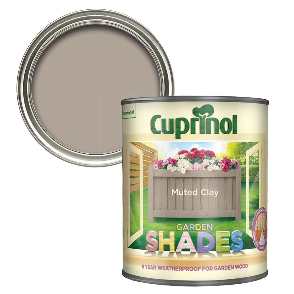 Cuprinol Garden Shades Paint 1L Muted Clay EEC Homevalue