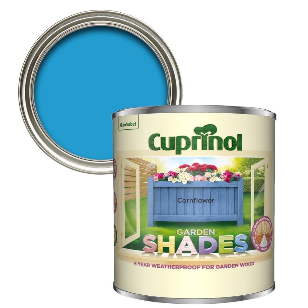 Cuprinol Garden Shades Paint 1L Cornflower EEC Homevalue