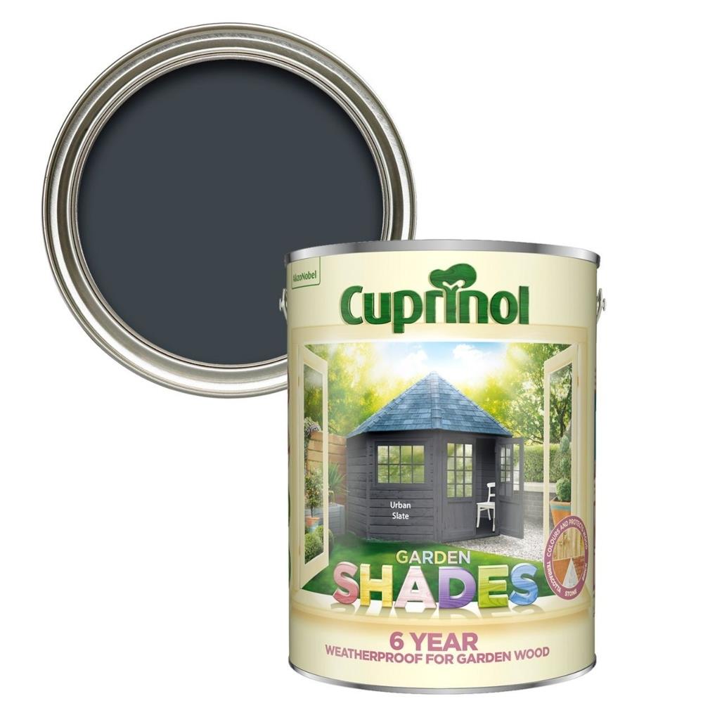 Cuprinol Garden Shades Paint 5L Urban Slate EEC Homevalue Balbrigggan Co. Dublin