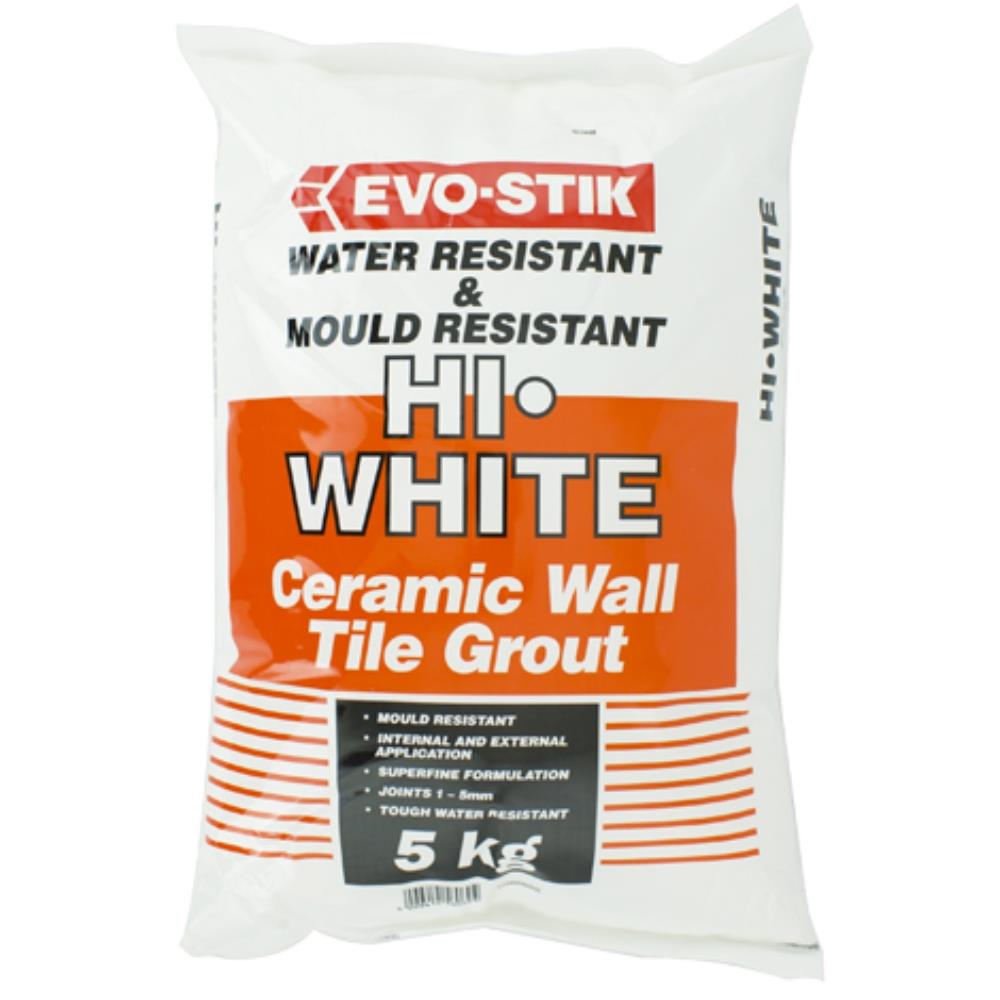 Evo Stik Hi.White Ceramic Wall Tile Grout 10kg EEC Homevalue