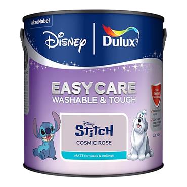 Dulux Easycare Disney Stitch Cosmic Rose Matt Wall & ceiling Paint, 2.5L