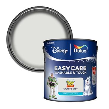 Dulux Easycare Disney Pixar Buzz Galactic Grey Matt Wall & ceiling Paint, 2.5L