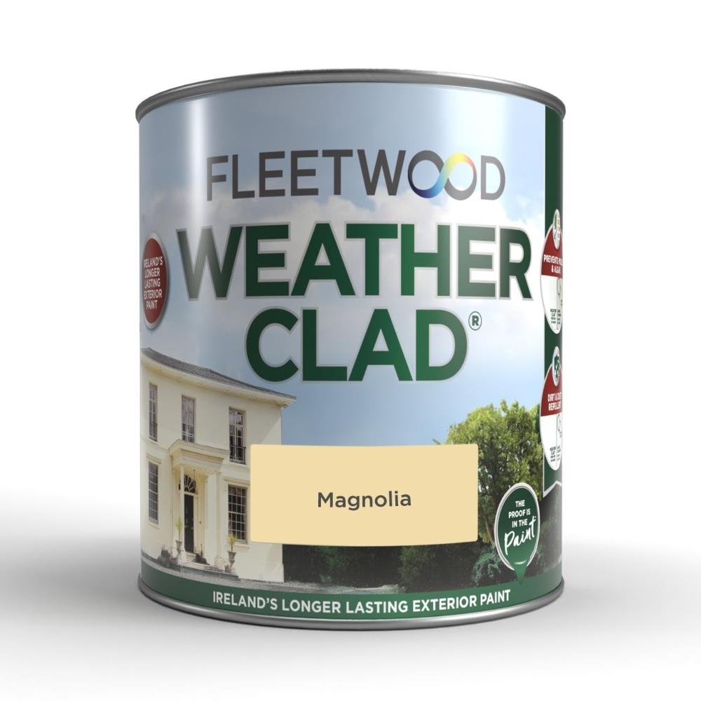 Fleetwood Weatherclad Exterior Paint 5L Magnolia EEC Homevalue