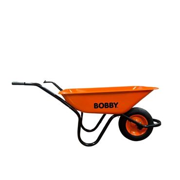 Bobby Steel Wheelbarrow Orange Heavy Duty