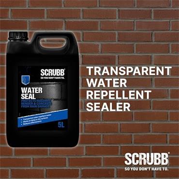 Water Seal, Rainwater Protection, Water Repellent Sealer, Multipurpose, Reduces Efflorescence 5Ltr