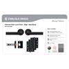 Ultimate Door Latch Pack Luxury Collection Edge Matt Black
