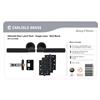 Ultimate Door Latch Pack Luxury Collection Lines Matt Black