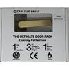 Ultimate Door Pack Luxury Collection Wc Edge Satin Brass Bathroom