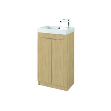 Faro 450mm Floor Standing Unit – Light Oak, Basin and Jet Mono Mixer