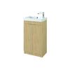 Faro 450mm Floor Standing Unit – Light Oak, Basin and Jet Mono Mixer