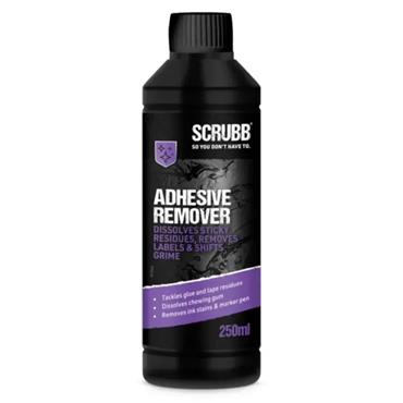 SCRUBB Adhesive Remover, Sticky Stuff Residue Remover, Multi-surface Cleaner, 250ml