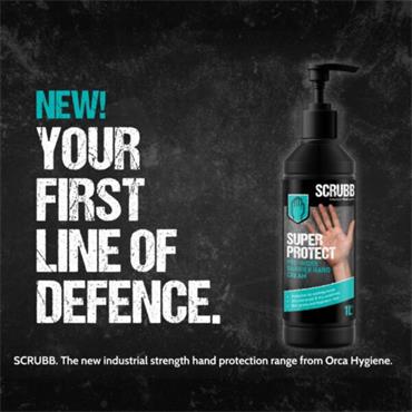 SCRUBB Super Protect Pre-Work Barrier Hand Cream Moisturiser, Non-greasy, Fragrance-free