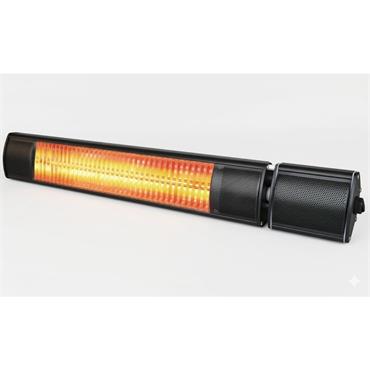 Eldorado Black IPX5 IR Wall Mounded Heater C/W Remote Control