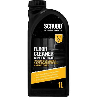 SCRUBB Floor Cleaner & Degreaser Concentrate for All Hard Floors, Tiled Walls, and Work Surfaces