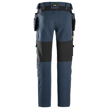 Snickers 6218 AllroundWork, Stretch Trousers with Holster Pockets Navy & Black