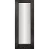 Beaumont 1 Panel Black Oak Veneer Opaque Glass Door