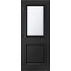 Pembroke 2 Panel Opaque Prefinished Black Door