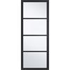 Ailesbury 4 Panel Black Prefinished Opaque Door