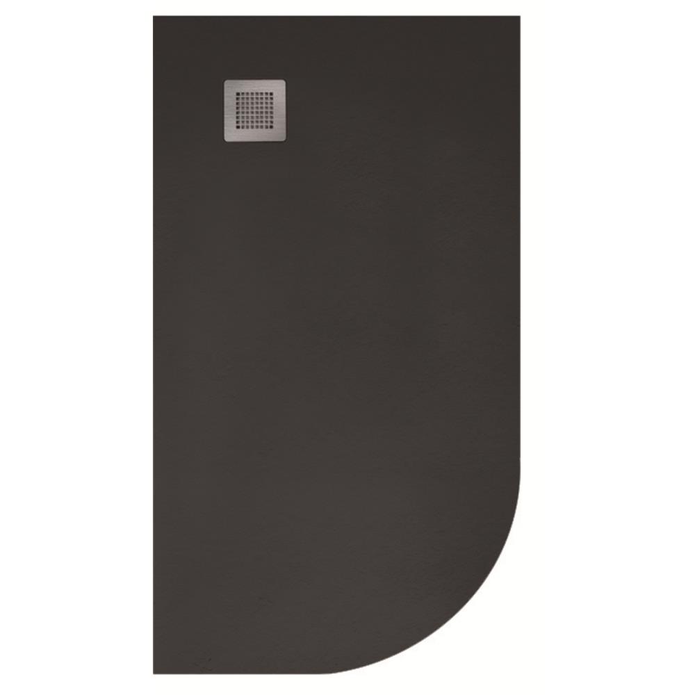 Sonas Slate Offset Quadrant Shower Tray Anti Slip Black EEC Homevalue