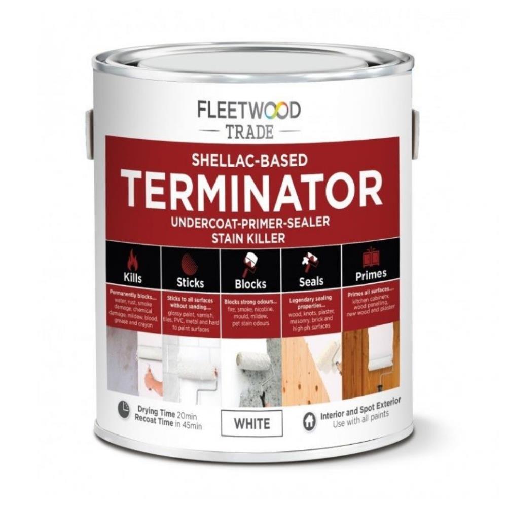 Fleetwood Shellac-Based Terminator Primer White 2.5L |EEC Homevalue ...
