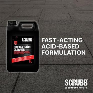 Brick and Patio Cleaner, Fast-Acting, Restores Brick and Patio, Weathering Removal, Stone Cleaner 5L