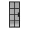 SOHO 8 LITE CLEAR GLASS BLACK PRIMED