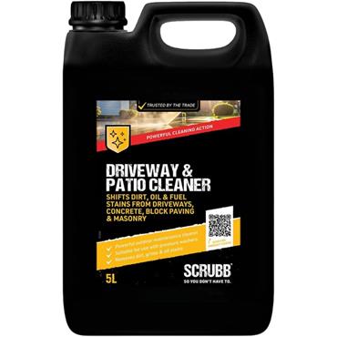 Driveway & Patio Cleaner, Outdoor Maintenance Cleaner for Driveways, Block Paving, Masonry, 5L