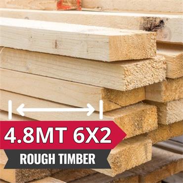 Rough Timber Treated 4.8M 6x2