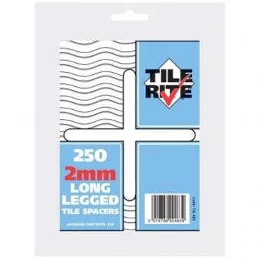 Tile Rite Long Leg Tile Spacer 2mm 250pcs