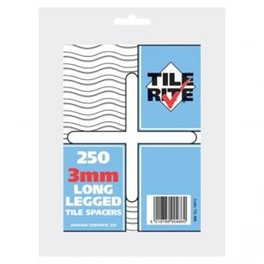 Tile Rite Long Leg Tile Spacer 3mm 250pcs