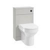 Sonas Corta Back To Wall WC Unit Morning Mist Black Button 50cm
