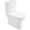 Eden semi shrouded close coupled WC pan, cistern and alpha soft close seat 
