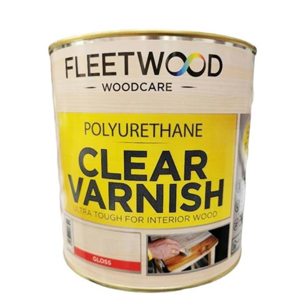 Fleetwood Polyurethane Clear Varnish 1L Gloss EEC Homevalue Balbrigggan Co. Dublin