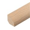White Hardwood Quadrant  21mm x 21mm