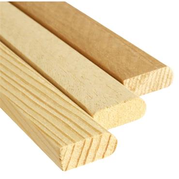 White Hardwood Parting Bead 21mm x 9mm