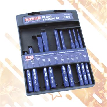 12 Piece Punch & Chisel Set
