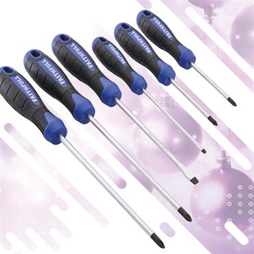 6 Piece Soft Grip Screwdriver Set